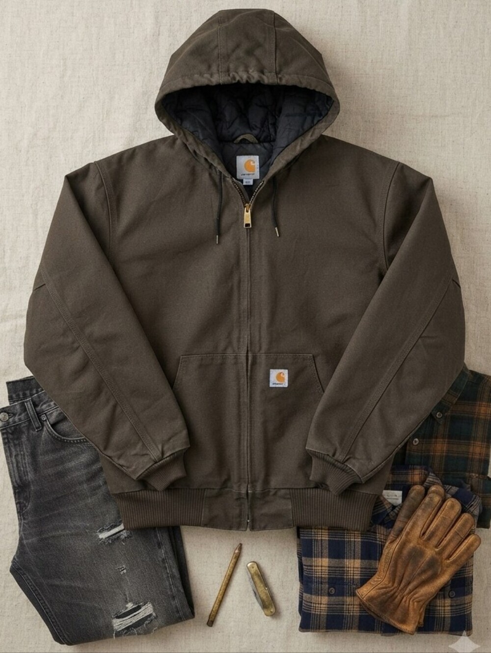 Carhartt Brown Heavy Work Coat